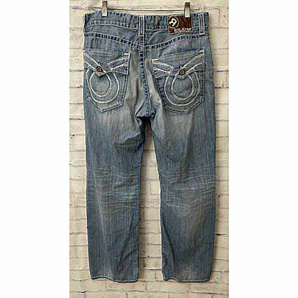 Big Star for Buckle Mens Jeans Voyager‎ Straight Relaxed Distressed 36R 36x34